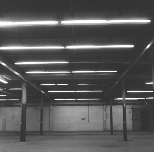 Black and white warehouse 
