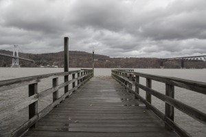 Pier over Hudson River in Poughkeepsie